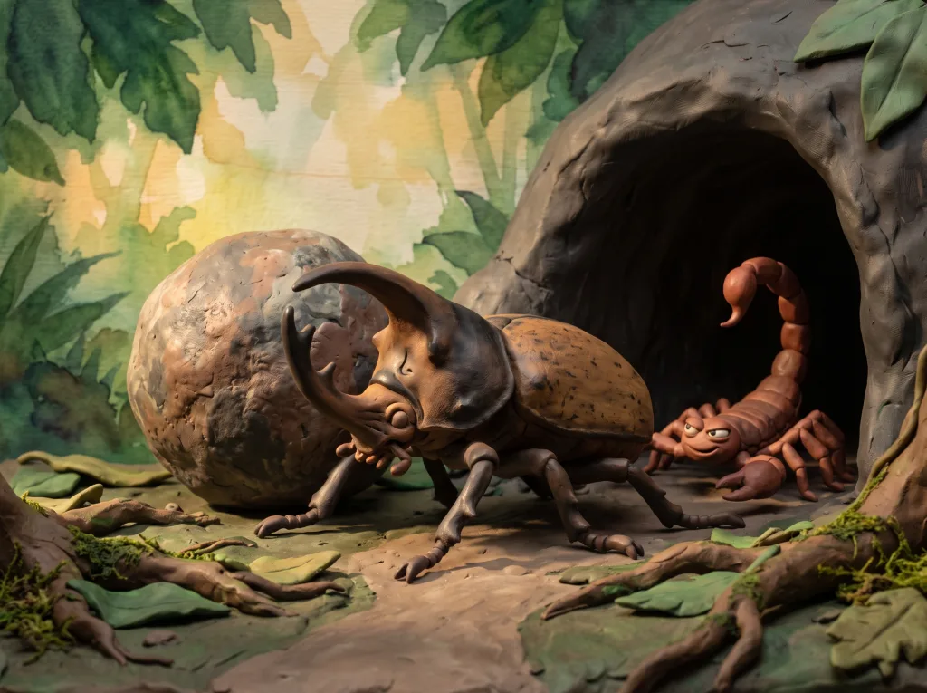 Benny the Rhino Beetle and the Scorpion's Trick