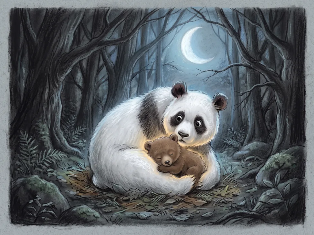 How Pip the Panda Got His Black Eyes
