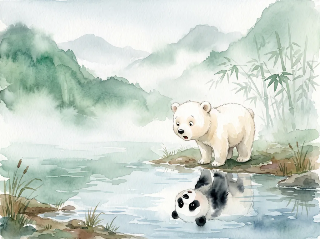 How the Panda Got Its Black Eyes