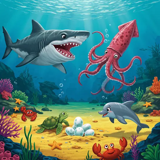 The Megalodon and the Giant Squid: The Mystery of the Deep-Sea Eggs