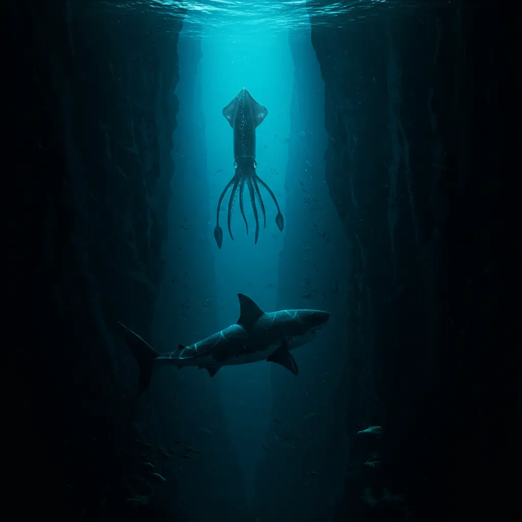 Bitey and Squiddy: The Sad Discovery in the Mariana Trench