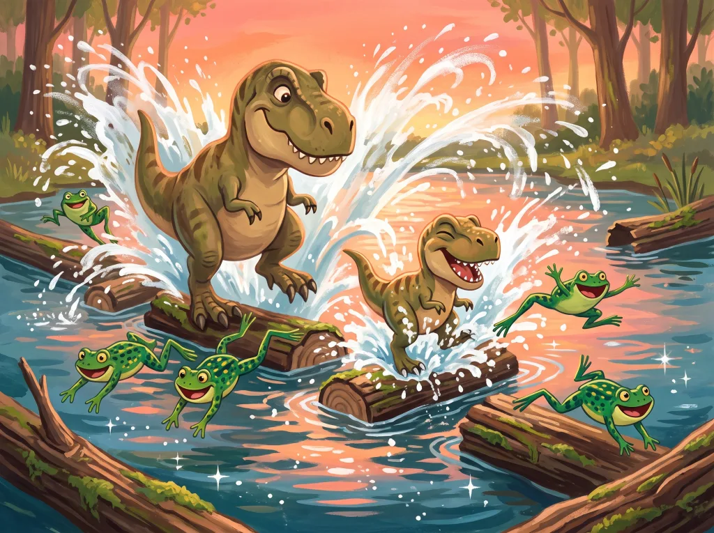 Rex, Trixie, and the Five Speckled Frogs