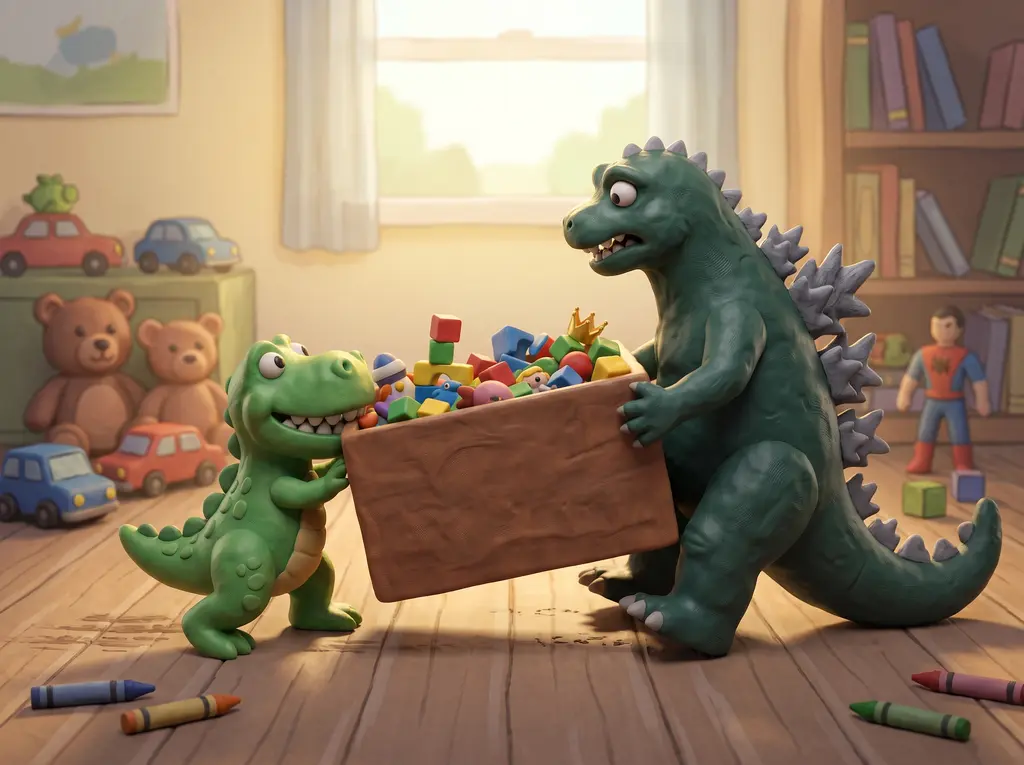 Rexo the Plastic T-Rex — Part 2: Vs Godzilla