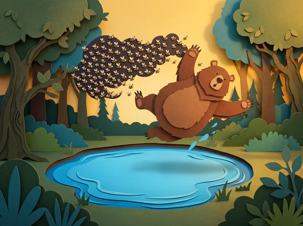 The Bear, the Bees, and the Big Splash