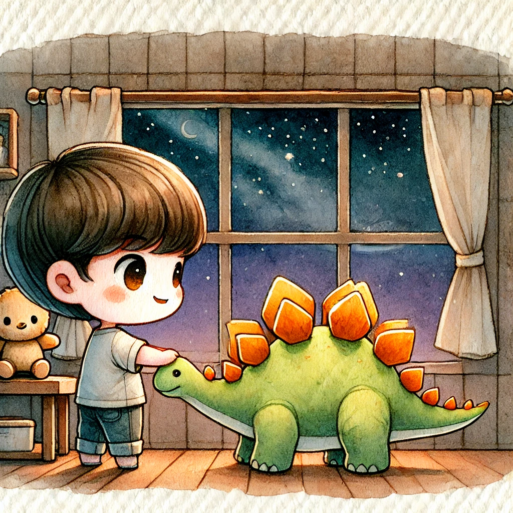 The Boy who loved his dinosaurs but not bedtime