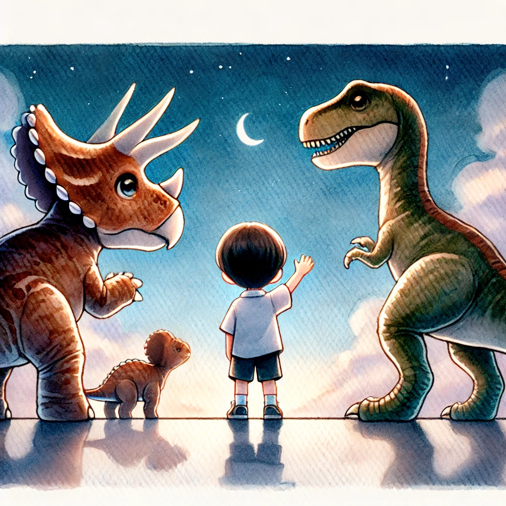 The Boy who loved his dinosaurs but not bedtime