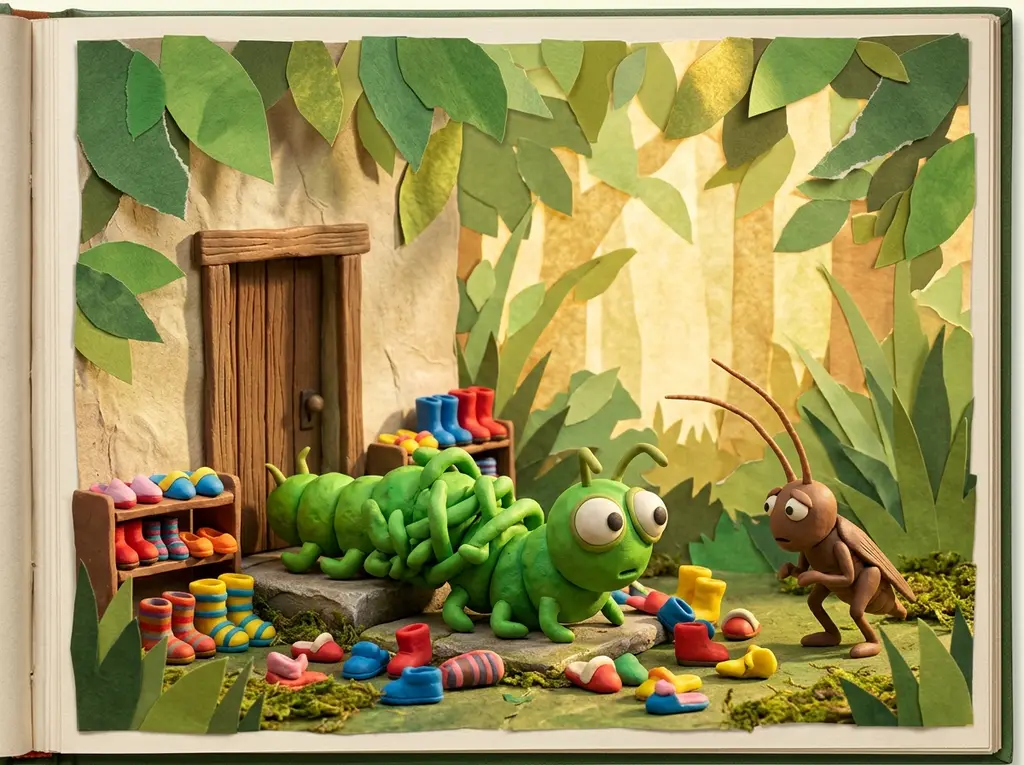 The Caterpillar With Too Many Shoes