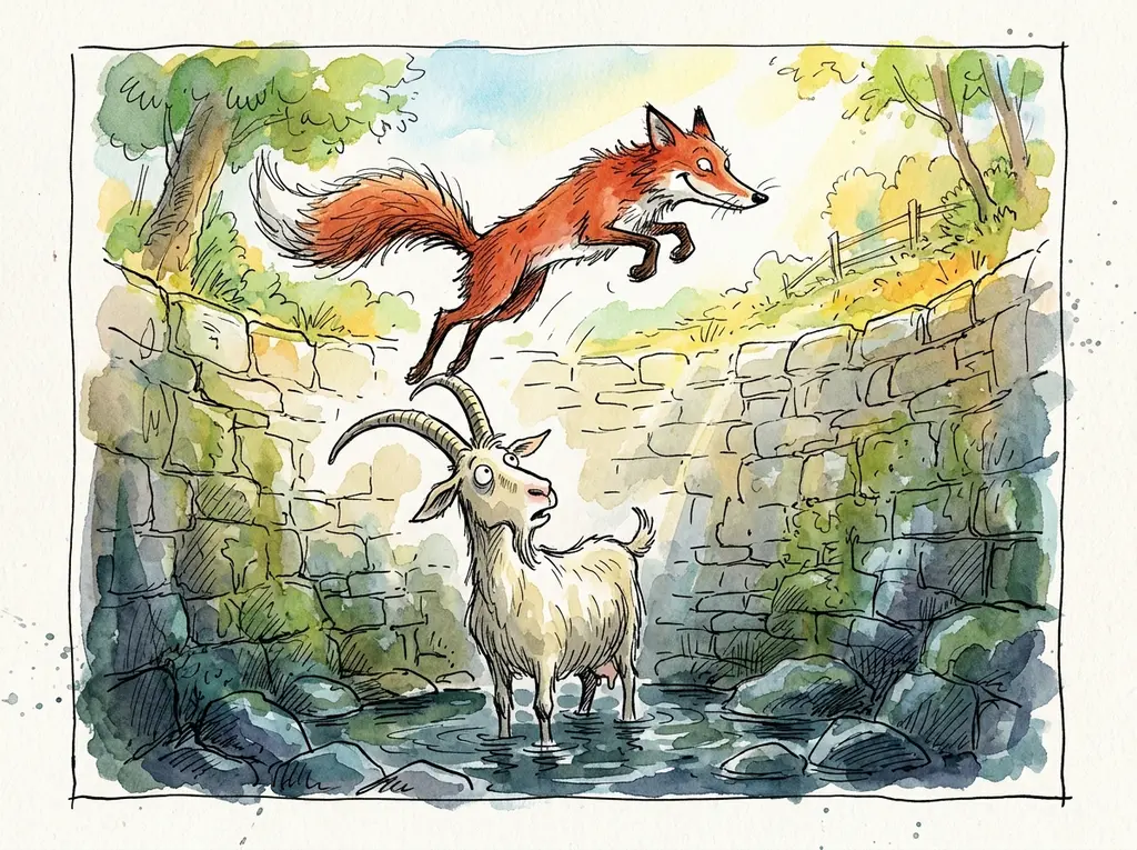 The Fox, the Goat, and the Deep, Wet Hole