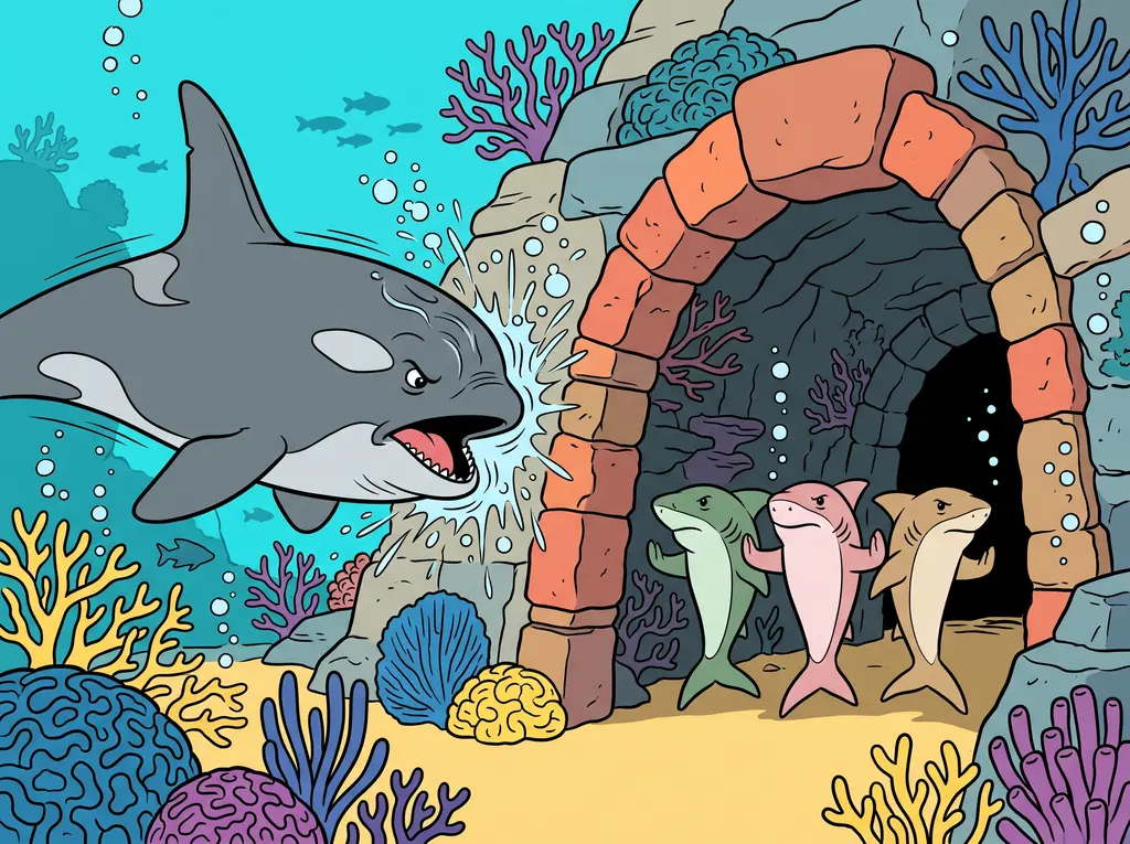 The Three Little Sharks and the Big Bad Orca