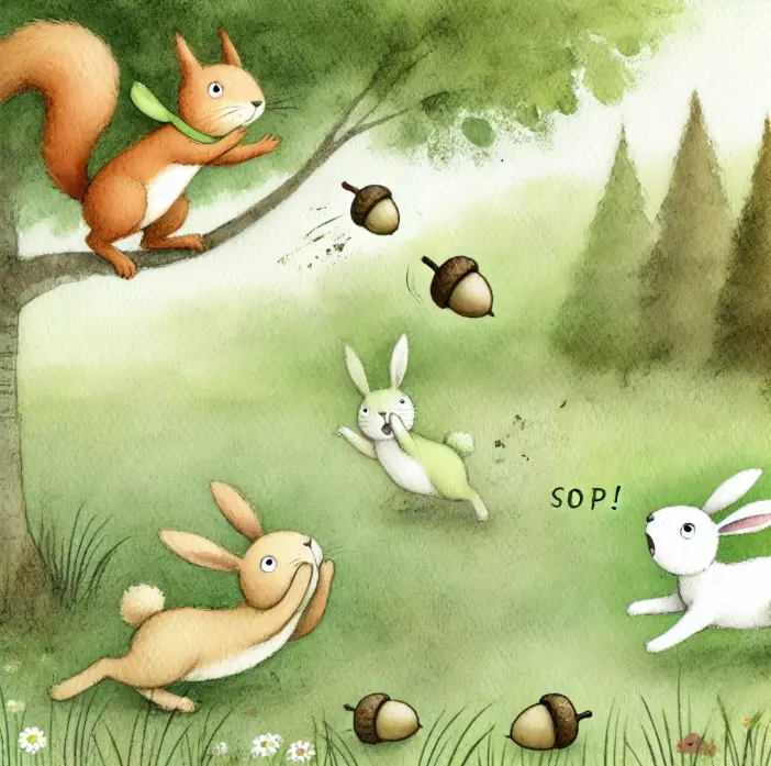 Three Naughty Rabbits