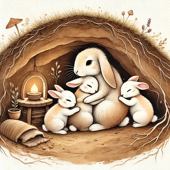 Three Naughty Rabbits